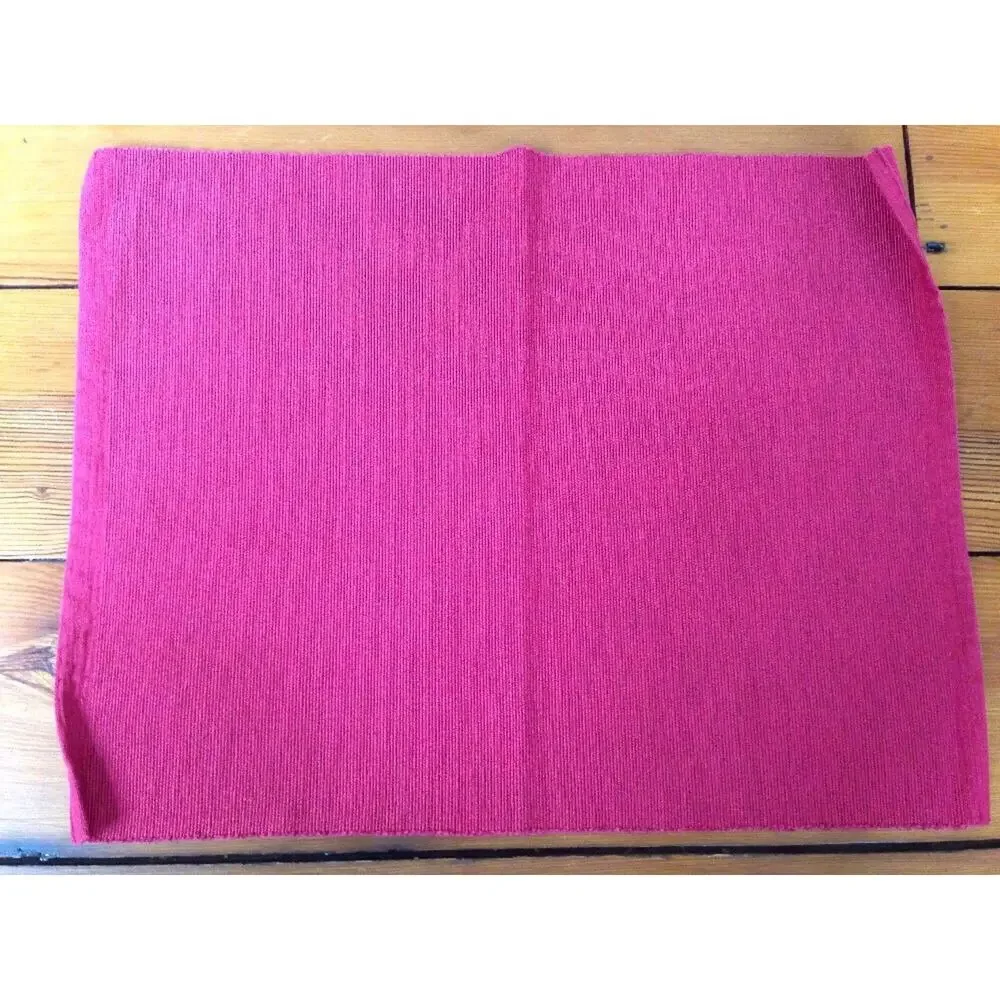 IKEA Set of 3 Marit Bright Red Cotton Polyester Blend Table Linen Placemat